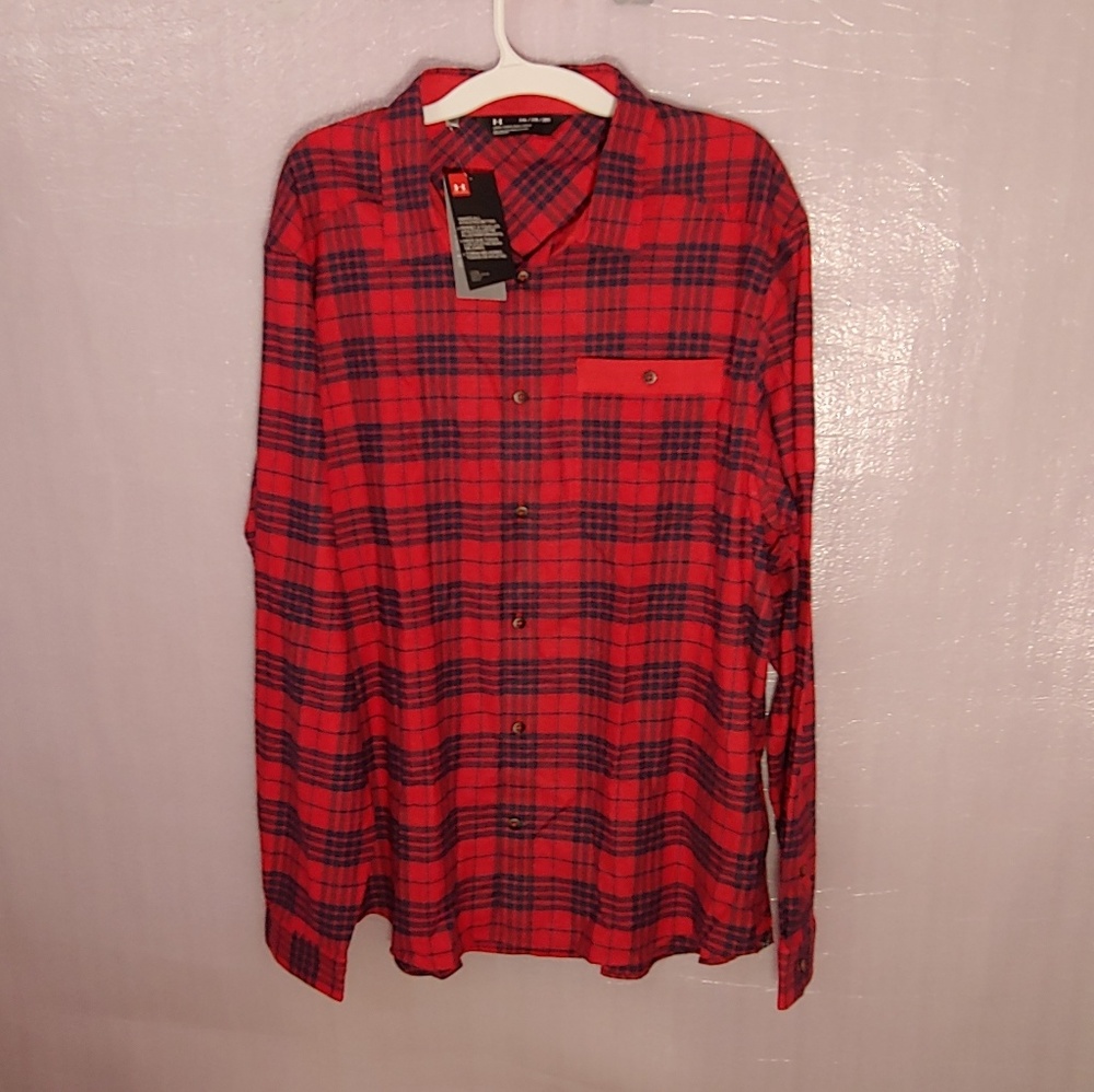 Under Armour Men's Flannel Plaid Long Sleeve XXL